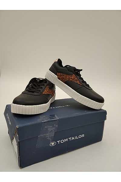 TOM TAILOR tenisky Sinsay s leopardím detailem (842HU-99X) Černé Vel. EU 36 | TOM TAILOR | obrázek 8