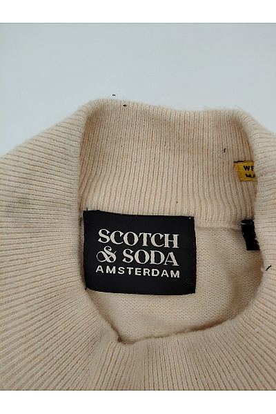 Scotch & Soda Béžový dámský pletený pulovr se stojáčkem basic Velikost S | Scotch & Soda | obrázek 6