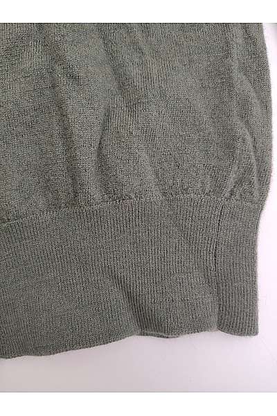 Pánský khaki vlněný pulovr merino basic Velikost S | Unimoda | obrázek 2