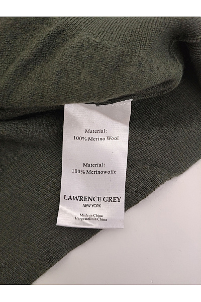 Pánský khaki vlněný pulovr merino basic Velikost S | Unimoda | obrázek 3