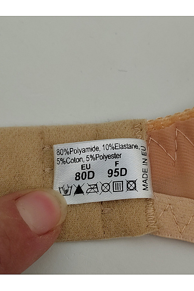 Elie pour Elle Béžová krajková kosticová podprsenka s ozdobami Velikost EU 80D | Elie pour Elle | obrázek 9