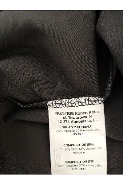 Černé zavinovací šaty s páskem elegantní minimalistické Velikost M | Unimoda | obrázek 6