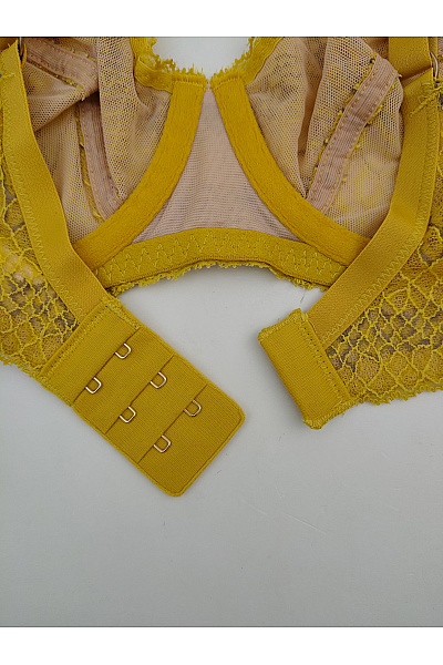 HANRO Žlutá krajková kosticová braletová podprsenka Vel. EU 80B | HANRO | obrázek 6