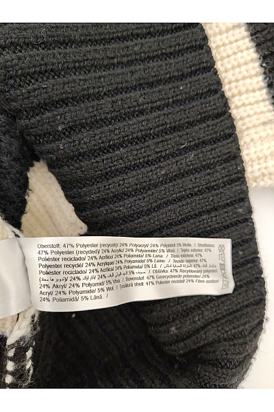GUIDO MARIA KRETSCHMER Černobílý pruhovaný pletený pulovr oversized Velikost XL | GUIDO MARIA KRETSCHMER | obrázek 5