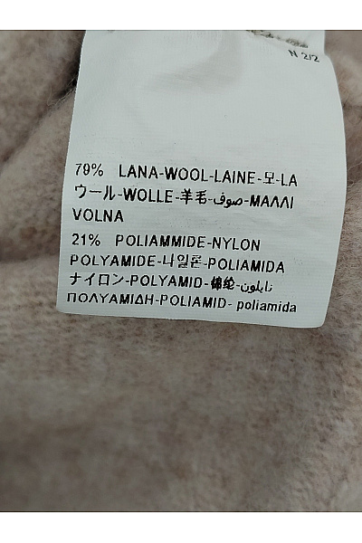 SISLEY Béžové vlněné pončo oversized Vel. EU S | SISLEY | obrázek 3