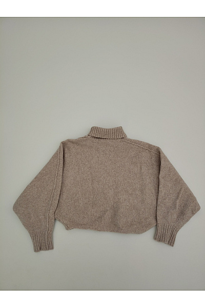 SISLEY Béžové vlněné pončo oversized Vel. EU S | SISLEY | obrázek 6