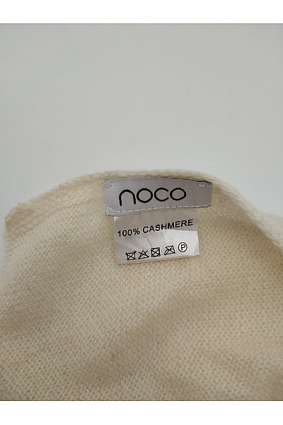 Noco Béžová kašmírová šála jednobarevná elegantní | noco | obrázek 4