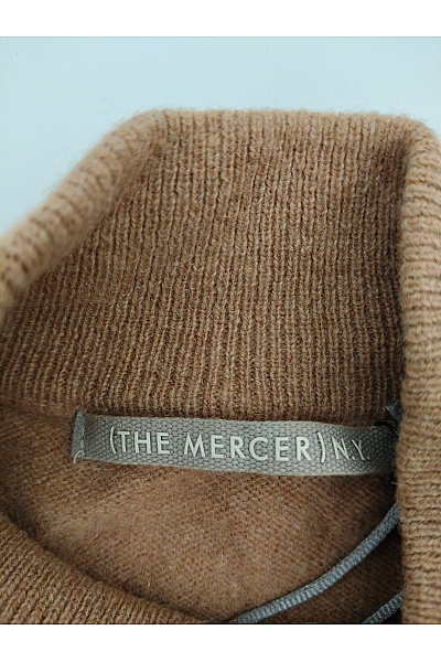 THE MERCER N.Y. Dámský kašmírový pulovr se stojáčkem hnědý Vel. EU 40 | THE MERCER N.Y. | obrázek 5