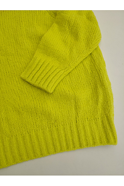 MAX&CO. Dámský oversized pletený pulovr se stojáčkem žlutý Vel. IT S | MAX&CO. | obrázek 3