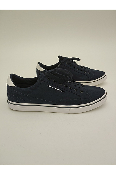 TOMMY HILFIGER Pánské tenisky Core Corporate Vulc Canvas Modré Vel. EU 44 | TOMMY HILFIGER | obrázek 2