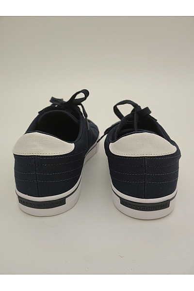 TOMMY HILFIGER Pánské tenisky Core Corporate Vulc Canvas Modré Vel. EU 44 | TOMMY HILFIGER | obrázek 5