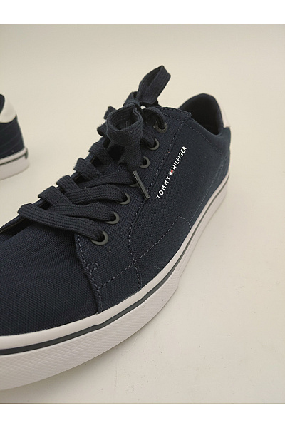 TOMMY HILFIGER Pánské tenisky Core Corporate Vulc Canvas Modré Vel. EU 44 | TOMMY HILFIGER | obrázek 9