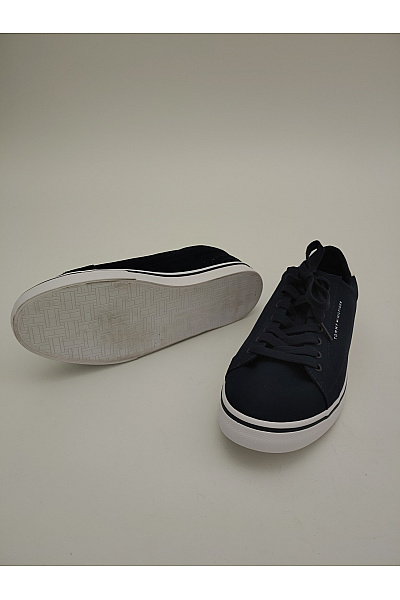 TOMMY HILFIGER Pánské tenisky Core Corporate Vulc Canvas Modré Vel. EU 44 | TOMMY HILFIGER | obrázek 10