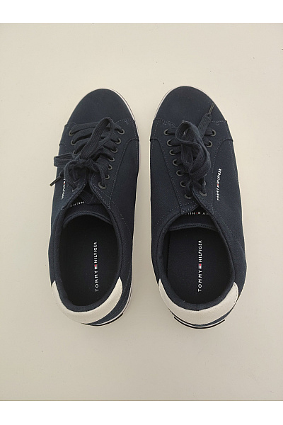 TOMMY HILFIGER Pánské tenisky Core Corporate Vulc Canvas Modré Vel. EU 44 | TOMMY HILFIGER | obrázek 11