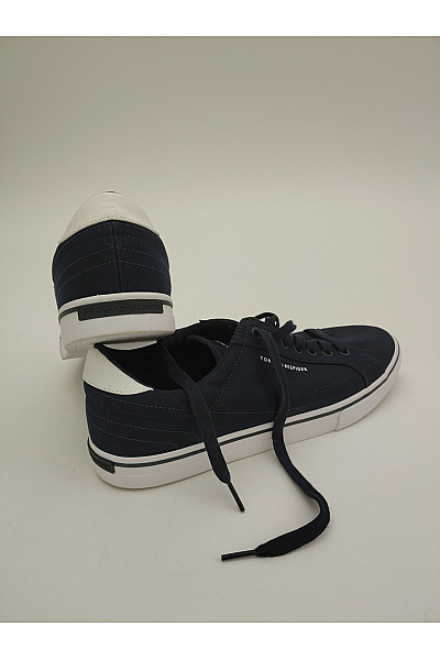 TOMMY HILFIGER Pánské tenisky Core Corporate Vulc Canvas Modré Vel. EU 44 | TOMMY HILFIGER | obrázek 13