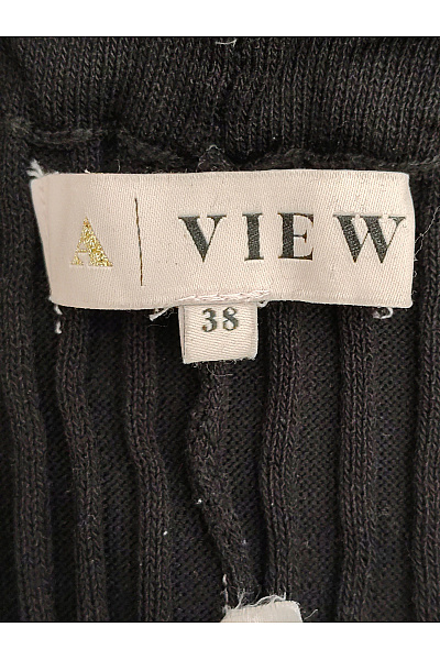 View Černé žebrované zvonové legíny s vysokým pasem Velikost EU 38 | view | obrázek 5