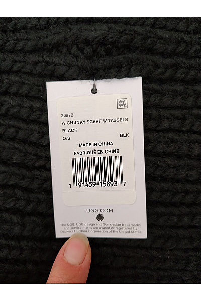 UGG Černá pletená šála s knoflíkem Vel. O/S | UGG | obrázek 6