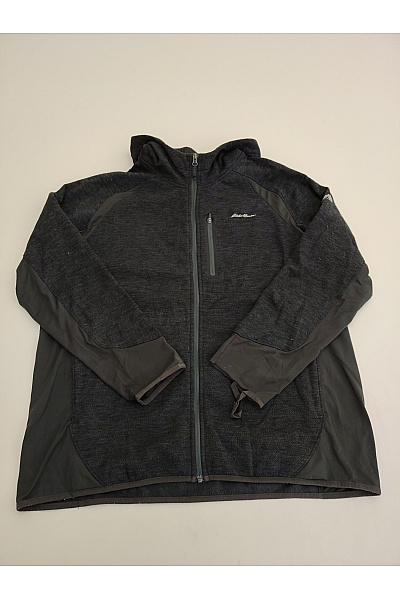 EDDIE BAUER Pánská Sportovní Mikina Na Zip S Kapucí Vel. US XL