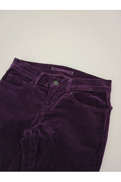 J BRAND Fialové manšestrové kalhoty s kapsami Velikost 24 | J BRAND | obrázek 2