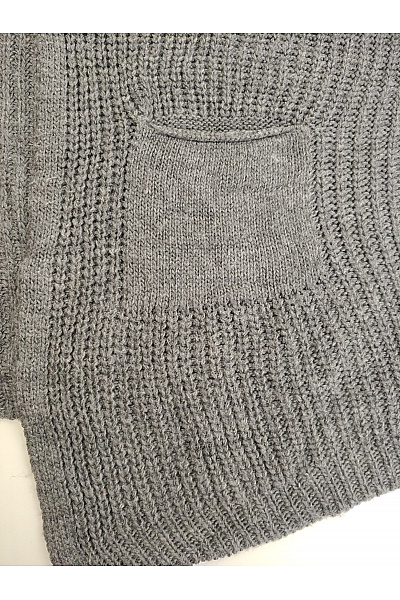 ZAUBERSTERN Šedý pletený kardigan oversized Vel. XXL | ZAUBERSTERN | obrázek 2