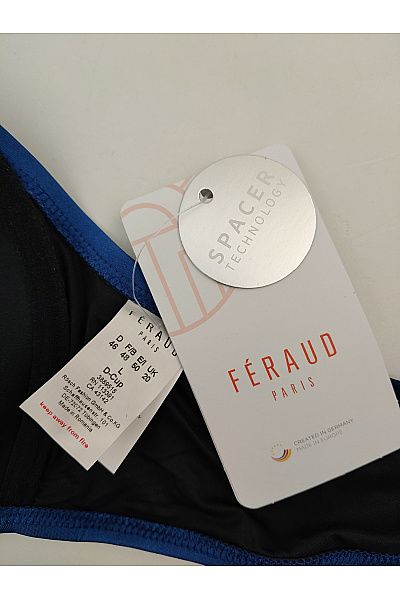 FERAUD PARIS Modrá hladká kosticová podprsenka s měkkými košíčky Velikost DE 46 | FERAUD PARIS | obrázek 7