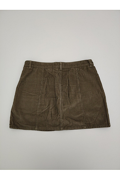 Next Khaki bavlněná mini sukně s knoflíky a kapsami Velikost UK 16 | Next | obrázek 6