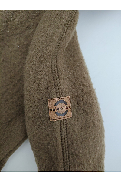 Mikk-line Dětská merino kombinéza s kapucí khaki Vel. EU 68 | mikk-line | obrázek 5