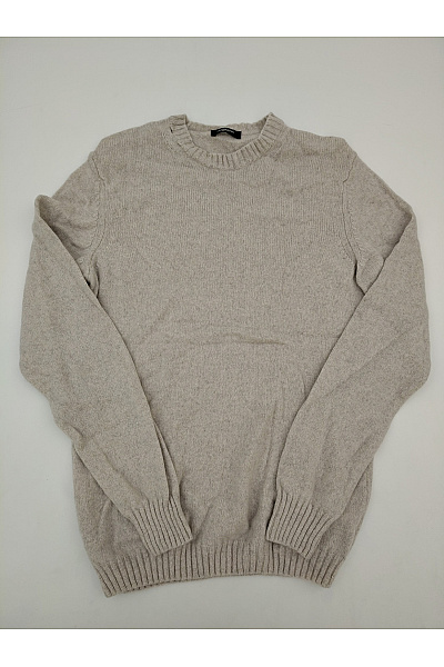 LAWRENCE GREY Béžový Kašmírový Pulovr Basic Vel. M