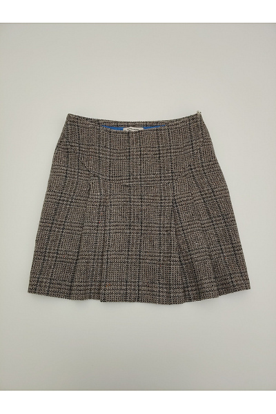 MORE & Hnědá vlněná mini sukně kostkovaná Vel. EU 36 | MORE & MORE | obrázek 2