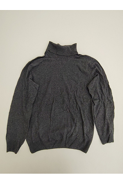 LAWRENCE GREY Pánský šedý Kašmírový Rolák Basic Velikost XL