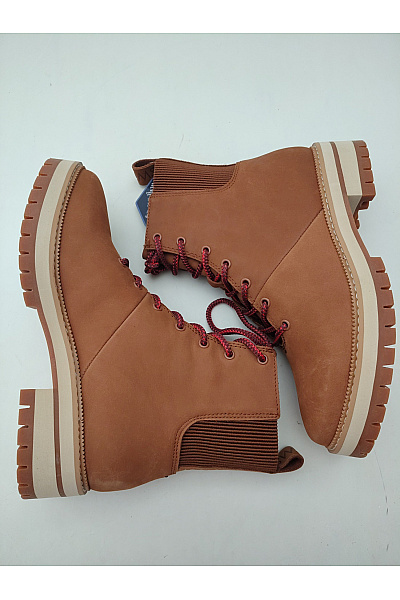 TOMS Hnědé kotníkové šněrovací boty s platformou Vel. US 7.5 | TOMS | obrázek 12