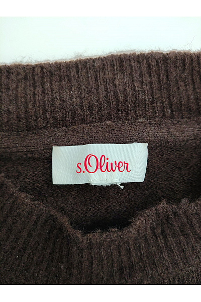 S.OLIVER Dámský vlněný pulovr se stojáčkem hnědý Vel. XXL | s.OLIVER | obrázek 6