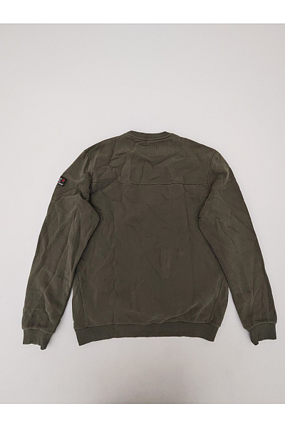 TIMEZONE Pánská khaki mikina crewneck bez potisku Velikost XL | TIMEZONE | obrázek 10