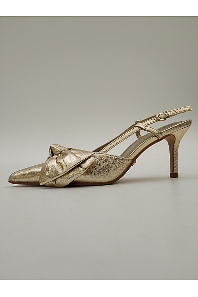 Lipsy Zlaté elegantní společenské lodičky s mašlí a volnou patou Vel. 5/38 | Lipsy | obrázek 6