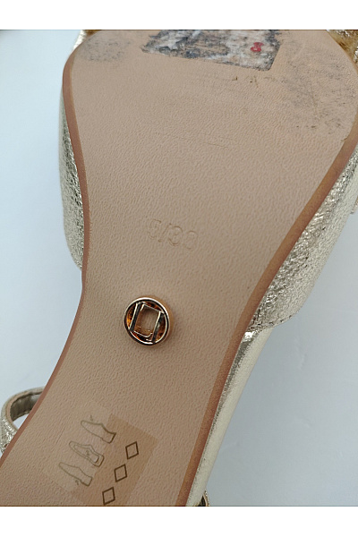 Lipsy Zlaté elegantní společenské lodičky s mašlí a volnou patou Vel. 5/38 | Lipsy | obrázek 9