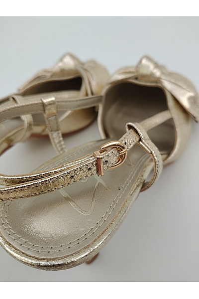Lipsy Zlaté elegantní společenské lodičky s mašlí a volnou patou Vel. 5/38 | Lipsy | obrázek 11