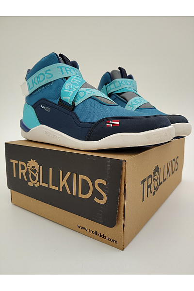 TROLLKIDS Dětské modré kotníkové sportovní boty na suchý zip Vel. EU 39 | TROLLKIDS | obrázek 12