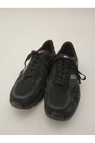 TOMMY HILFIGER Pánské tenisky Jeans Retro Runner Mesh Černé Velikost 43 | TOMMY HILFIGER | obrázek 3