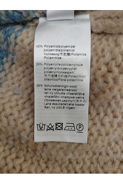 LECOMTE Dámský pruhovaný pletený pulovr se spadlými rameny Vel. DE 46 | LECOMTE | obrázek 5