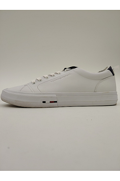TOMMY HILFIGER Pánské tenisky Vulc Core Low Lth II Ess Bílé Velikost 42 | TOMMY HILFIGER | obrázek 5