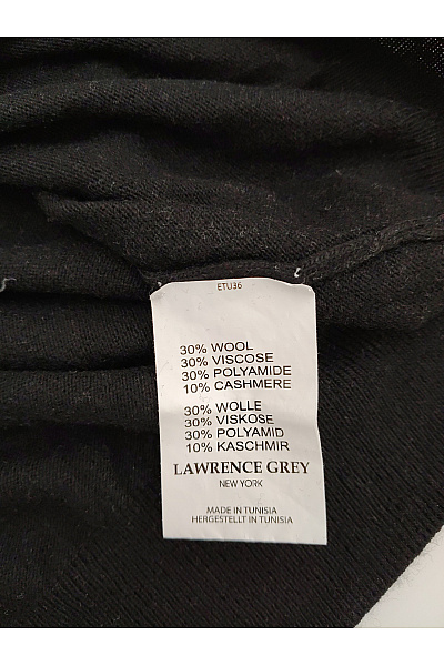 LAWRENCE GREY Pánský černý kašmírový rolák basic Velikost L | LAWRENCE GREY | obrázek 5