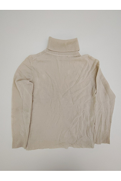 Dámský béžový pletený rolák basic Vel. M | Unimoda | obrázek 3