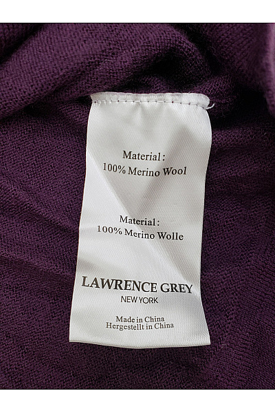 LAWRENCE GREY Fialový vlněný merino pulovr oversized Vel. 40 | LAWRENCE GREY | obrázek 6