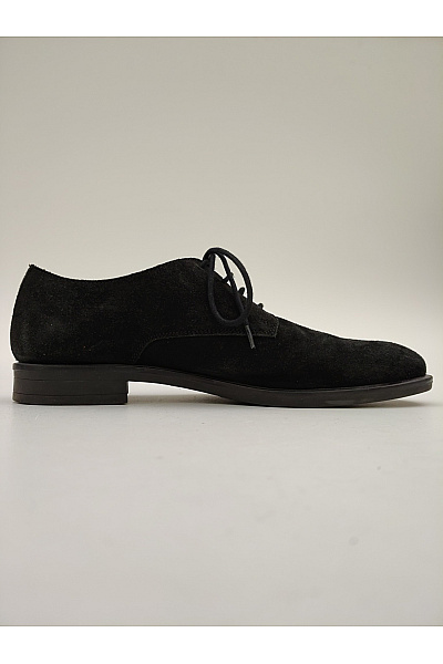 Pánské černé kožené semišové šněrovací polobotky elegantní Vel. EU 42 | Unimoda | obrázek 7