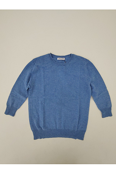PERFECT CASHMERE Dámský modrý kašmírový pulovr basic Velikost S | PERFECT CASHMERE | obrázek 2