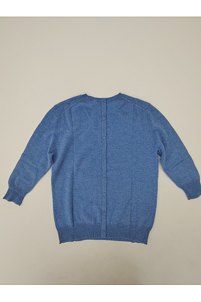 PERFECT CASHMERE Dámský modrý kašmírový pulovr basic Velikost S | PERFECT CASHMERE | obrázek 7