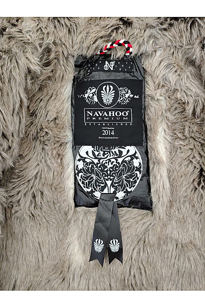 NAVAHOO Černá prošívaná zimní bunda s kapucí a kožíškem Vel. M | NAVAHOO | obrázek 11