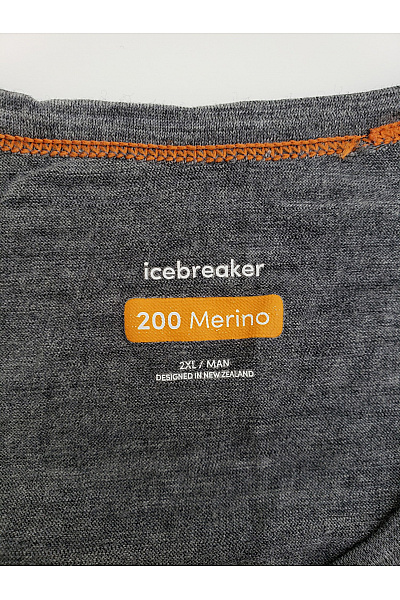 icebreaker Pánské šedé funkční tričko s dlouhým rukávem a potiskem lyžařů Velikost 2XL | icebreaker | obrázek 5