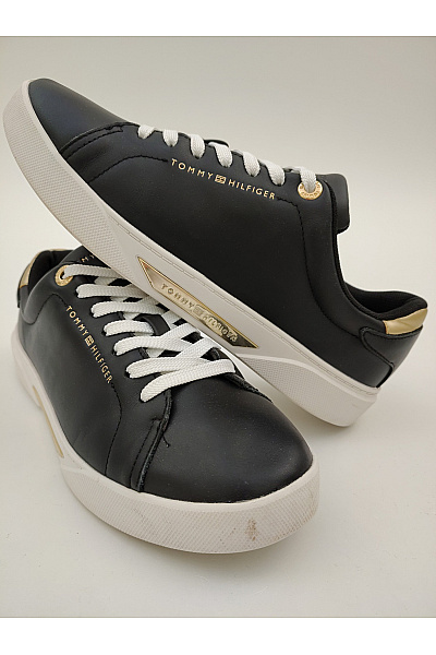 TOMMY HILFIGER tenisky Essential Th Gold Sneaker Černé Vel. EU 40 | TOMMY HILFIGER | obrázek 4