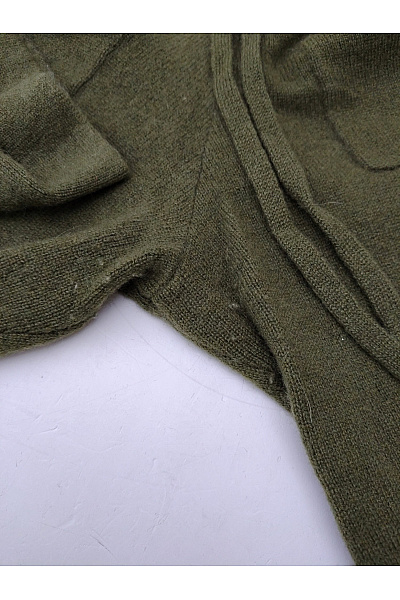Zwillingsherz Dámské kašmírové tepláky Khaki široké s kapsami Vel. S | Zwillingsherz | obrázek 5